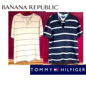 Banana Republic & Tommy Hilfiger Shirts M/L